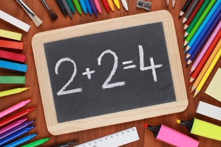 18131457-een-eenvoudige-berekening-op-een-schoolbord-omgeven-door-schoolbenodigdheden-2